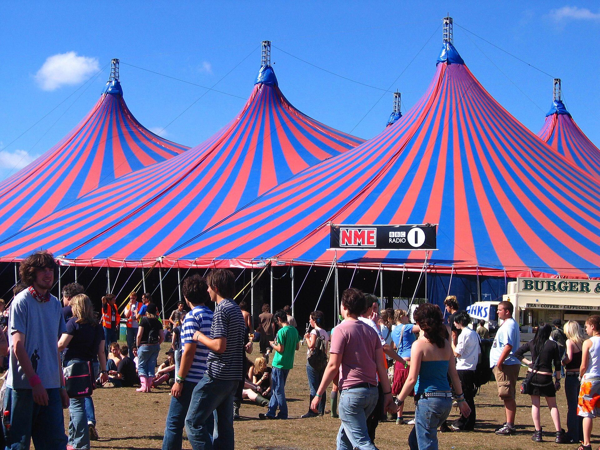Outdoor event canopy and stage tent structure